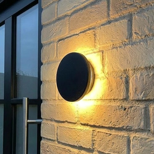 DOME væglampe 12W - CCT, IP65, sort