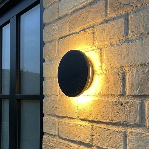 DOME væglampe 18W - CCT, IP65, sort