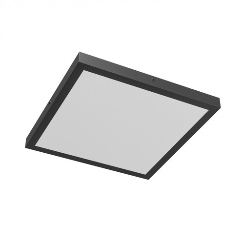 40W Loftslampe, Justerbar Watt og CCT - 3 lyskulører, 24/35/40W, 5 års garanti, Firkantet, Sort kant
