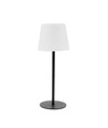 Opladelig RGBW LED bordlampe med solcelle - Hvid, Fjernbetjening