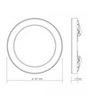 12W Loftslampe, 3CCT - Ø167 mm, indbygget lyskilde