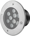 LEDlife nedgravningsspot - 9W, rund, rustfrit stål, 24V AC/DC