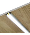1m aluprofil SURFACE10 BC/UX - Anodiseret, påbygning, LED skinne