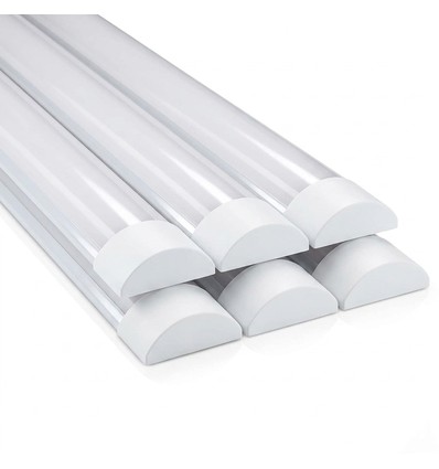 6x 120cm komplet LED armatur - 40W, 3 års producentgaranti, 230V