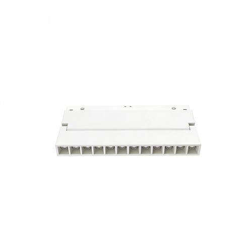 12W System Shift Grid S justerbar lineær skinnespot - CCT switch, hvid, 22,5 cm, 48V