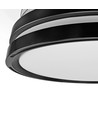 Loftslampe med skjult blæser - RA90, CCT, 60W, sort