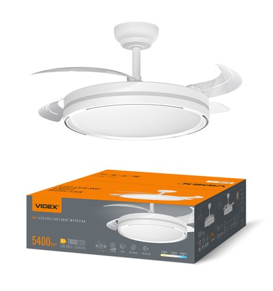 Loftslampe med skjult blæser - RA90, CCT, 60W, hvid