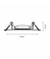 MR16 eller GU10 Downlight - Uden lyskilde og fatning, hvid, Hul: Ø7,5 cm