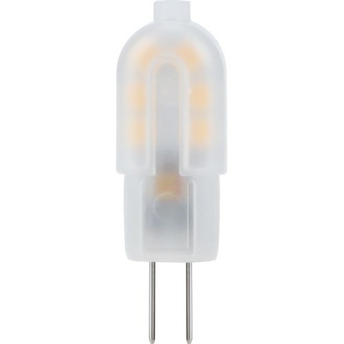 G4 1W LED pære, 12V - 135lm, mat glas, varm hvid