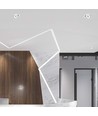 Demo: 30W Ø20 cm indbygningsspot RA90 - Hul: Ø18 cm, Mål: Ø20 cm, CCT - 3 lyskulører, 3i1, hvid kant