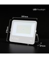 150W LED projektør - 135lm/W, CREE chip, IP65, sort hus, 6 års garanti