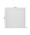 60x60 LED panel 36W + Zigbee driver - UGR19, RA92, dæmpbar via Zigbee, hvid kant