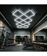 320W RA92 Hexagon LED 14 felter komplet sæt - Inkl. strømtilslutning