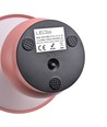 Opladelig LED bordlampe - Pink, Ø16cm, 21,5cm høj, touch dæmpbar, 3i1, IP20 indendørs