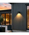 3W CUBIC PRO væglampe - IP65, sort, sløjfbar, justerbar, firkantet, udendørs, inkl. lyskilde