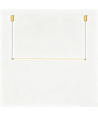 Guld spisebordslampe 126cm - 18W LED, 2800K, inkl. wireophæng