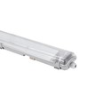 60cm Limea T8 LED armatur, gennemfortrådet - Til 2x 60cm LED rør, IP65 vandtæt