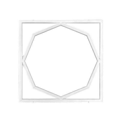 60x60 LED Octagon Borderline panel, 72W - 6500K, Dual Lifud driver, flicker free