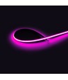 5m 9W/m Lilla/pink Slim COB strip - 230V, IP67 vandtæt, 296 LED, kan klippes for hver 10cm
