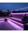 5m 9W/m Lilla/pink Slim COB strip - 230V, IP67 vandtæt, 296 LED, kan klippes for hver 10cm