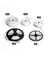 5m 9W/m Gul Slim COB strip - 230V, IP67 vandtæt, 296 LED, kan klippes for hver 10cm