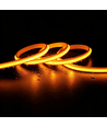 5m 9W/m Gul Slim COB strip - 230V, IP67 vandtæt, 296 LED, kan klippes for hver 10cm