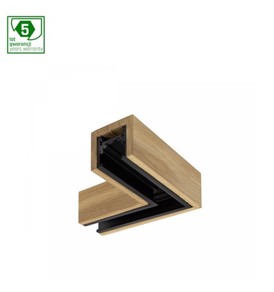 System Shift L-samler til Wood Slim - Vandret, sort