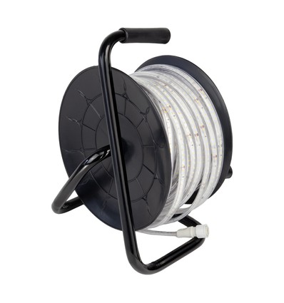 25m rulle 8W/m LED strip - 120 LED pr. meter, IP65, 4000K, 600lm/m, 8mm bredde