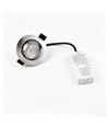 7W Ø8,3cm DimToWarm+CCT indbygningsspot dæmpbar RA96 - Hul: Ø6,8 cm, Mål: Ø8,3 cm, Børstet stål