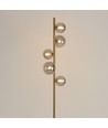 Oliva 5xG9 gulvlampe bronze/røgfarve - 160cm, røgfarvet glas, uden lyskilde
