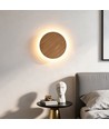 Ø30cm væglampe - Lyst træ, 6W, 2700K, IP20