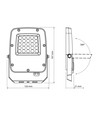 20W LED projektør - 3-i-1 CCT, IP65