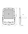 100W LED projektør - 3-i-1 CCT, IP65
