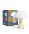 Genopladelig Mushroom LED bordlampe - RGB + 3000K, kold hvid, transportabel