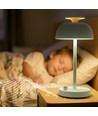 Genopladelig LED skrivebordslampe med white noise - Neutral hvid + RGB, grøn, inkl. lyskilde