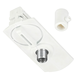 Lampeholder til 1-faset skinner - Hvid, 1F2W