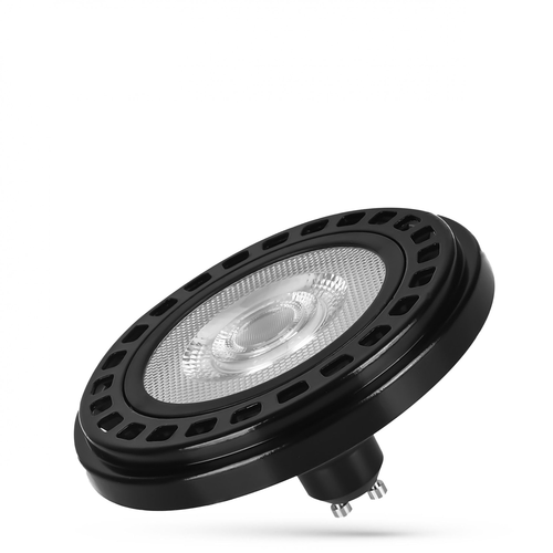 GU10 20W LED spot AR111 - RA90, 30° spredning, sort hus, 5 års garanti