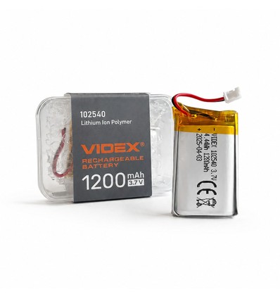 1200mAh Li-pol genopladeligt batteri - Passer til pandelamper