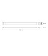 18W LED armatur BN02 - CCT, komplet lysskinne