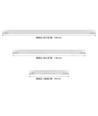 120cm 36W LED armatur - CCT, komplet lysskinne
