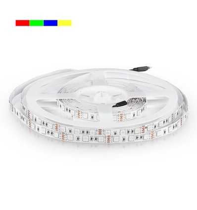 5m 11W/m rød/grøn/blå/gul LED strip - 60 LED pr. meter, vælg kulør