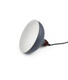 BIRK Grå Ø24cm pendel - E27 fatning, 2m ledning, Metal / Træ