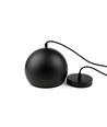 GLOBE Sort Ø20cm pendel - E27 fatning, 2m ledning, Metal