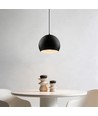 GLOBE Sort Ø20cm pendel - E27 fatning, 2m ledning, Metal