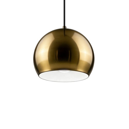 GLOBE Messing Ø20cm pendel - E27 fatning, 2m ledning, Metal