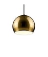 GLOBE Messing Ø20cm pendel - E27 fatning, 2m ledning, Metal