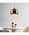 GLOBE Messing Ø20cm pendel - E27 fatning, 2m ledning, Metal