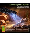 60-80cm terrarie lampe UVA/UVB - 12,6W, til reptiler mm.