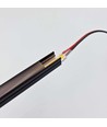 240cm LED Akustikpanel-sæt, sort - 2 stk. CCT LED strips (240cm) m. 78W strømforsyning - WiFi eller RF