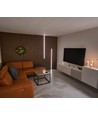 120cm LED Akustikpanel-sæt, sort - 2 stk. Enkeltfarvet LED strips m. 60W strømforsyning - WiFi eller RF